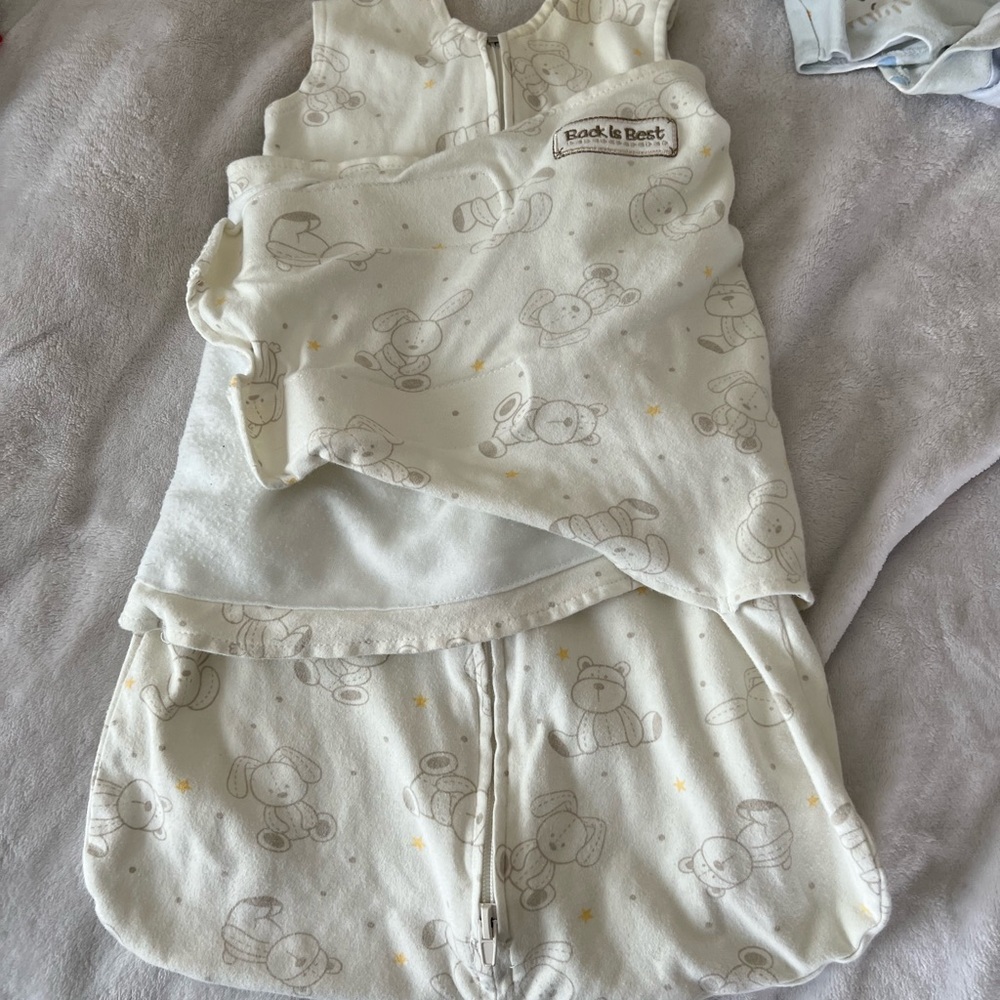 2 Halo sleep swaddles. Newborn size
